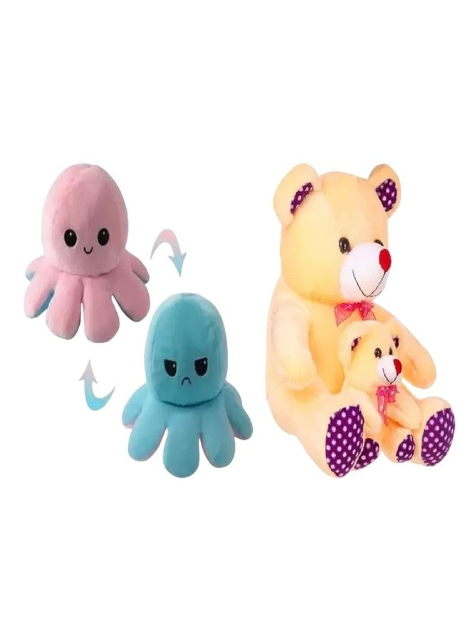 KPN Toy Figure Combo Pack of Octopus & DID Butter Mini Character Figurines Set with Bright Colours & Smooth Finish | Playtime Display Set for Home, Desk Decor & Gifting - Image 1
